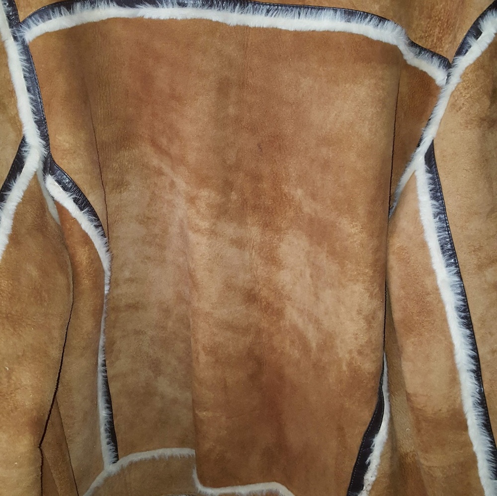 Fat farm suede shearling coat